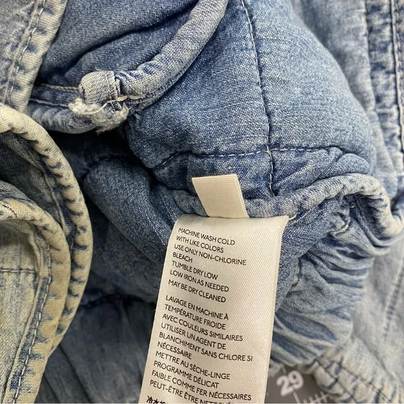 Free People Light Blue Quilted Bomber Jacket - Picture 5 of 10